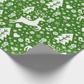 skandinavisches Weihnachtsmuster Geschenkpapier (Ecke)