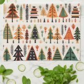 Skandinavisches Weihnachtsmuster Geschirrtuch (Gefaltet)