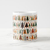 Skandinavisches Weihnachtsmuster Jumbo-Tasse (Vorderseite)