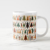 Skandinavisches Weihnachtsmuster Jumbo-Tasse (Rechts)