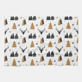 Skandinavisches Weihnachtsmuster Küche Teetuch Geschirrtuch (Horizontal)