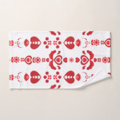 Skandinavisches Weihnachtsmuster Modernes Rosemali Badhandtuch Set (Handtuch)