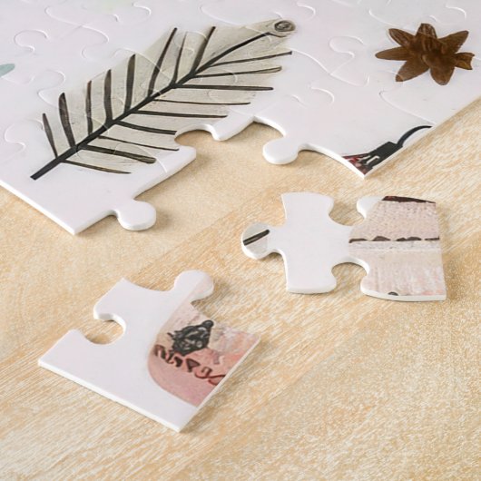 Skandinavisches Weihnachtsmuster-Puzzle Puzzle (Seite)