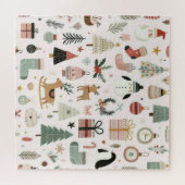 Skandinavisches Weihnachtsmuster-Puzzle Puzzle (Horizontal)