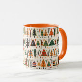 Skandinavisches Weihnachtsmuster Tasse (VorderseiteRechts)