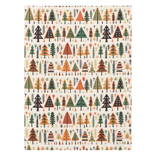 Skandinavisches Weihnachtsmuster Tischdecke (Vorderseite)