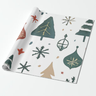 Skandinavisches Weihnachtspapier Minimalistisch Geschenkpapier