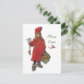 Skandinavisches WeihnachtsParty Einladung (Stehend Vorderseite)