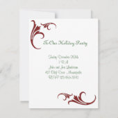 Skandinavisches WeihnachtsParty Einladung (Rückseite)