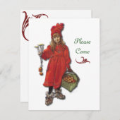 Skandinavisches WeihnachtsParty Einladung (Vorne/Hinten)