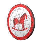 Skandinavisches Weihnachtspferd Dartscheibe (Vorderseite rechts)