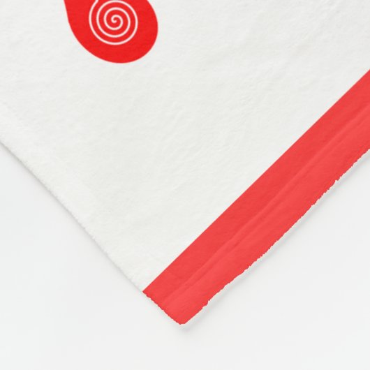 Skandinavisches Weihnachtspferd Fleecedecke (Ecke)