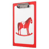 Skandinavisches Weihnachtspferd Klemmbrett (Links)
