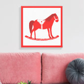 Skandinavisches Weihnachtspferd Leinwanddruck (Insitu (Wohnzimmer))