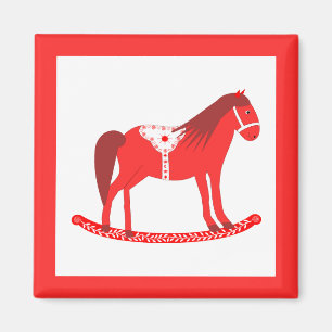 Skandinavisches Weihnachtspferd Magnet