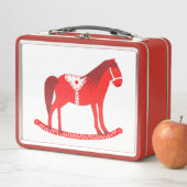 Skandinavisches Weihnachtspferd Metall Brotdose (Beispiel)