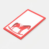 Skandinavisches Weihnachtspferd Post-it Klebezettel (angewinkelt)