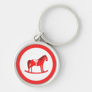 Skandinavisches Weihnachtspferd Schlüsselanhänger