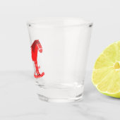 Skandinavisches Weihnachtspferd Schnapsglas (Rechts)