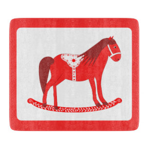 Skandinavisches Weihnachtspferd Schneidebrett