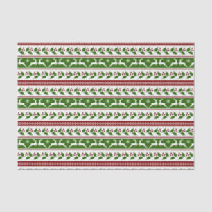 Skandinavisches Weihnachtsrentier Seidenpapier