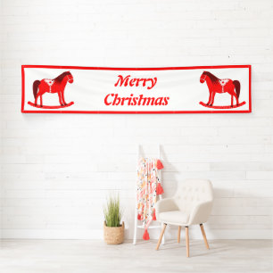 Skandinavisches Weihnachtsrockpferd Custom Banner