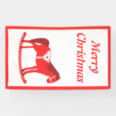 Skandinavisches Weihnachtsrockpferd Custom Banner (Horizontal)