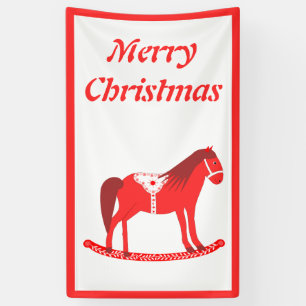 Skandinavisches Weihnachtsrockpferd Custom Banner