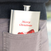 Skandinavisches Weihnachtsrockpferd Custom Flachmann (Beispiel)