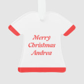 Skandinavisches Weihnachtsrockpferd Custom Ornament (Rückseite)