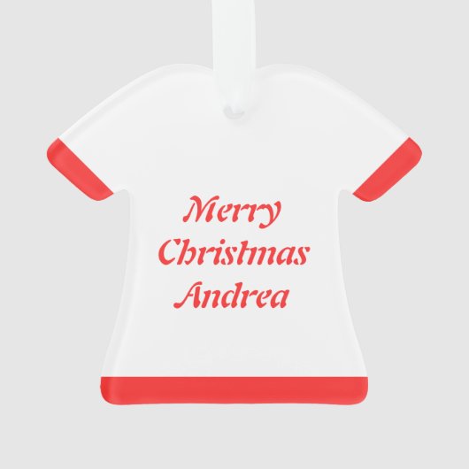 Skandinavisches Weihnachtsrockpferd Custom Ornament (Rückseite)