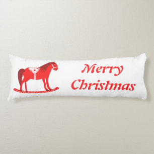 Skandinavisches Weihnachtsrockpferd Custom Seitenschläferkissen