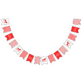 Skandinavisches Weihnachtsrockpferd Custom Wimpelkette (Alle)