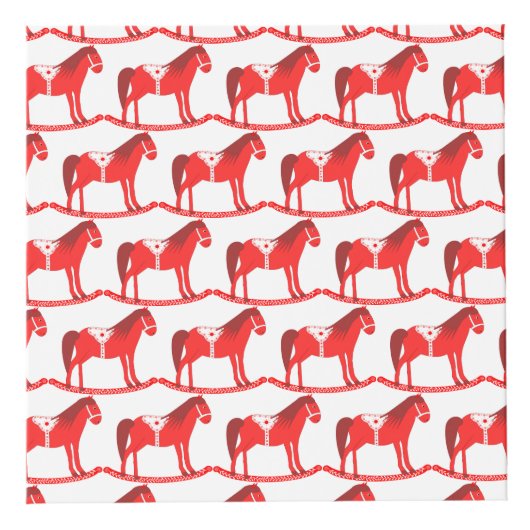 Skandinavisches Weihnachtsrockpferd Custom Würfel (Rechts)