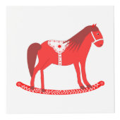 Skandinavisches Weihnachtsrockpferd Custom Würfel (Vorderseite)