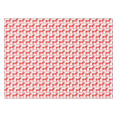 Skandinavisches Weihnachtsrockpferd Gemustert Tischdecke (Vorderseite (Horizontal))