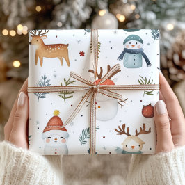 skandinavisches Weihnachtswrapping Paper Geschenkpapier