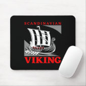 Skandinavisches Wikinger-Schiff Drachenboot Drakka Mousepad (Mit Mouse)