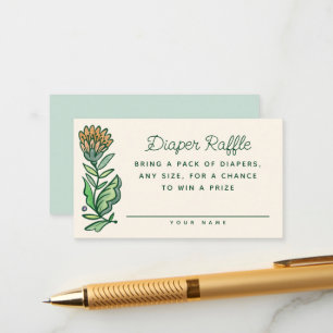 Skandinavisches Windendusche-Windeln-Raffel Begleitkarte