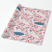 Skandinavisches Woodland Dei Winter Weihnachten Geschenkpapier (Ungerollt)