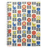 Skandinavisches Zeitschrift für Blumenspirale Notizblock (Vorderseite)