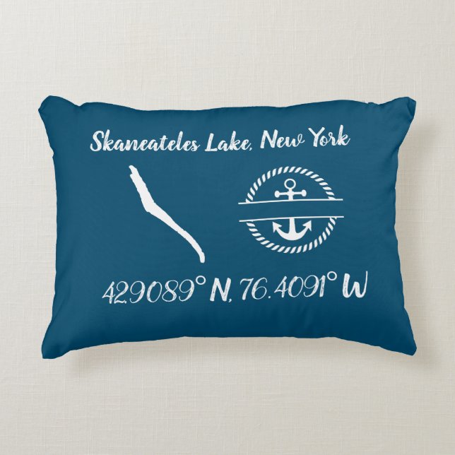 Skaneateles Lake Accent Pillow Dekokissen (Vorderseite)