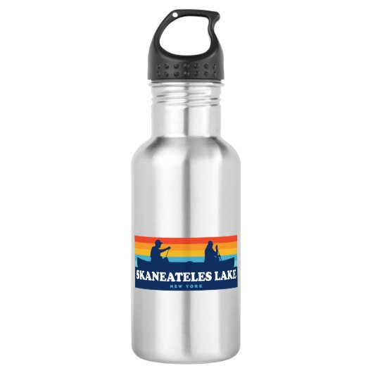 Skaneateles Lake New York Canoe Edelstahlflasche (Vorderseite)