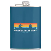 Skaneateles Lake New York Canoe Flachmann (Vorderseite)