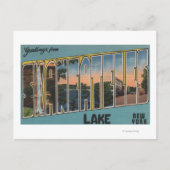 Skaneateles Lake, New York - Große Briefszenen Postkarte (Vorderseite)