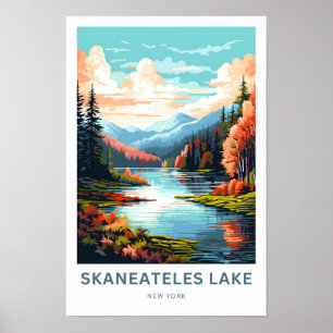 Skaneateles Lake New York Travel Print Poster