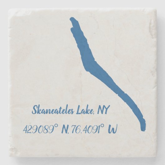 Skaneateles Lake, NY Marble Untersetzer (Vorderseite)