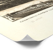 Skaneateles New York 1884 Antique Panoramabalkarte Poster (Ecke)