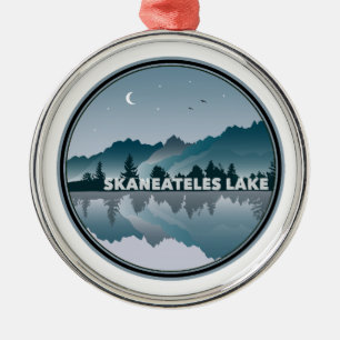 Skaneateles New Yorker Spiegelbild Ornament Aus Metall