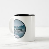 Skaneateles New Yorker Spiegelbild Zweifarbige Tasse (Vorderseite Links)